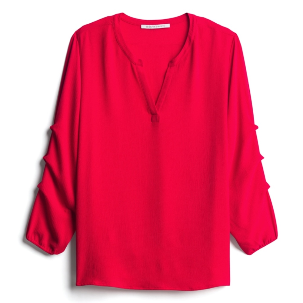 Collective Concepts Shandler Split Neck Blouse